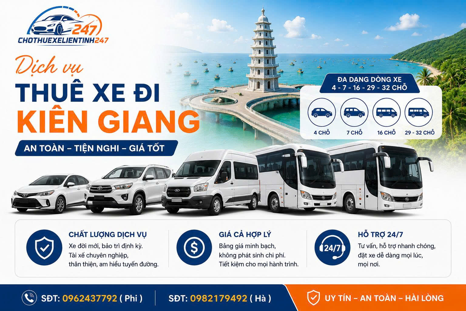 Vì sao khách hàng tin tưởng chọn chothuexelientinh247.com?