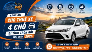 thuê xe 4 chỗ đi tỉnh