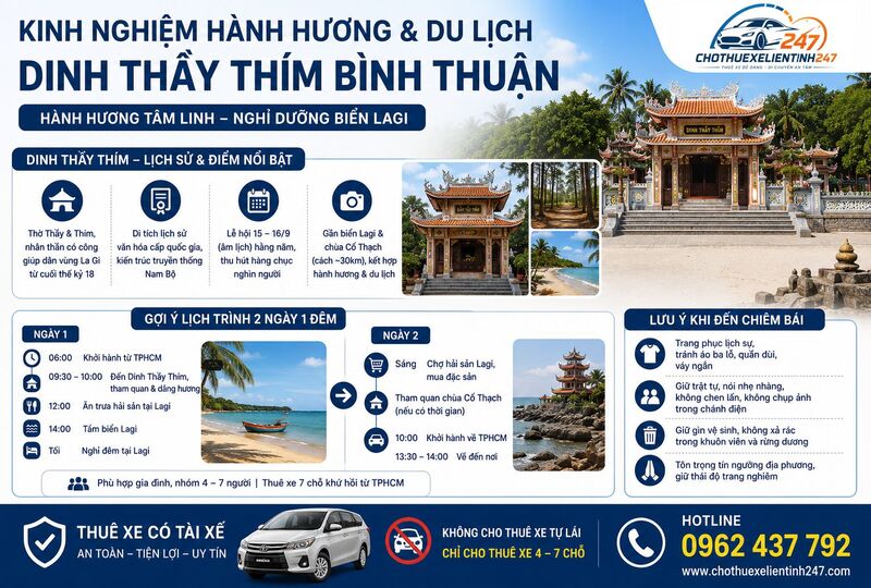 Kinh nghiệm hành hương và du lịch Dinh Thầy Thím Bình Thuận Kinh nghiệm hành hương và du lịch Dinh Thầy Thím Bình Thuận