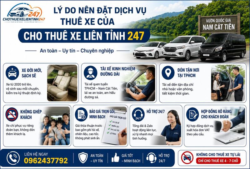 Lý do nên đặt dịch vụ thuê xe của Cho Thuê Xe Liên Tỉnh 247 Lý do nên đặt dịch vụ thuê xe của Cho Thuê Xe Liên Tỉnh 247
