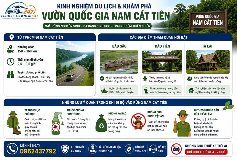 Kinh nghiệm du lịch và khám phá Vườn quốc gia Nam Cát Tiên Kinh nghiệm du lịch và khám phá Vườn quốc gia Nam Cát Tiên