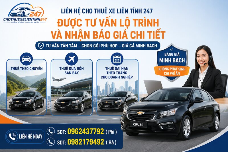 Liên hệ tư vấn và báo giá thuê xe tại Cho Thuê Xe Liên Tỉnh 247 Liên hệ tư vấn và báo giá thuê xe tại Cho Thuê Xe Liên Tỉnh 247