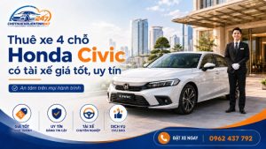 thuê xe 4 chỗ honda civic