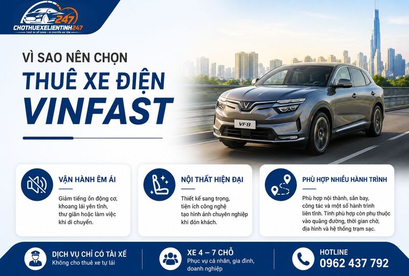 Vì sao nên chọn dịch vụ thuê xe điện VinFast? Vì sao nên chọn dịch vụ thuê xe điện VinFast?